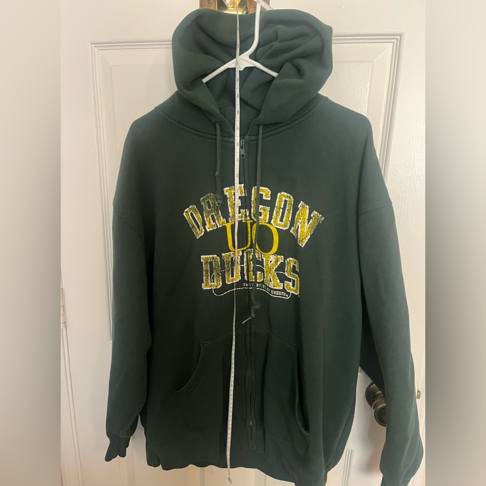 Go Oregon!! Full zip hoodie XL